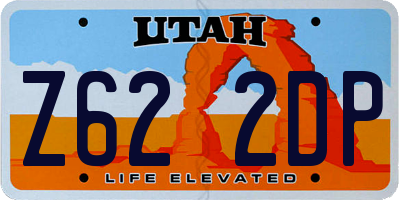 UT license plate Z622DP