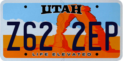 UT license plate Z622EP