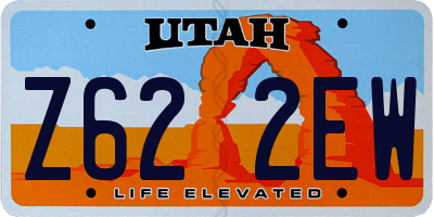 UT license plate Z622EW