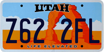 UT license plate Z622FL