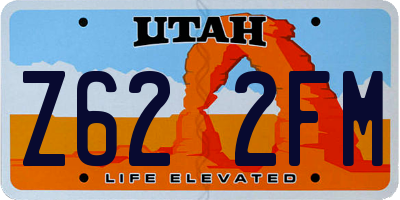 UT license plate Z622FM