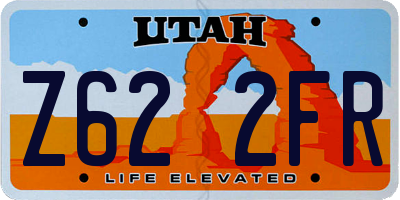 UT license plate Z622FR