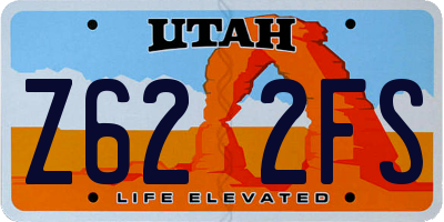 UT license plate Z622FS