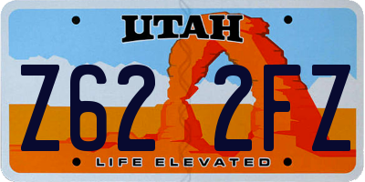 UT license plate Z622FZ