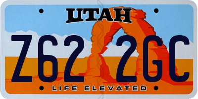 UT license plate Z622GC