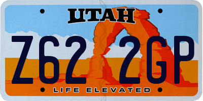 UT license plate Z622GP