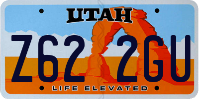 UT license plate Z622GU