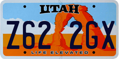 UT license plate Z622GX