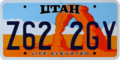 UT license plate Z622GY