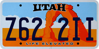 UT license plate Z622II