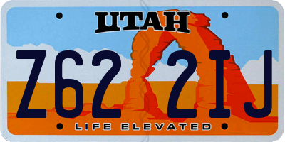 UT license plate Z622IJ