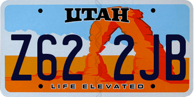 UT license plate Z622JB