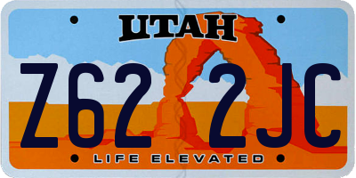 UT license plate Z622JC