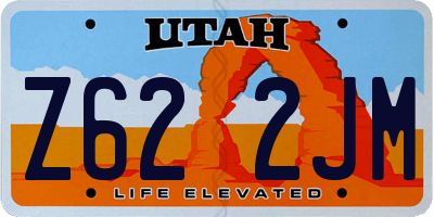 UT license plate Z622JM