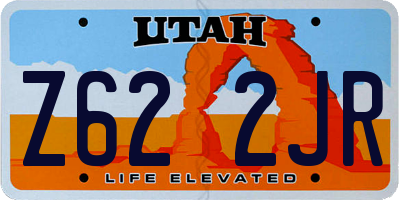 UT license plate Z622JR