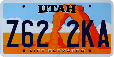 UT license plate Z622KA