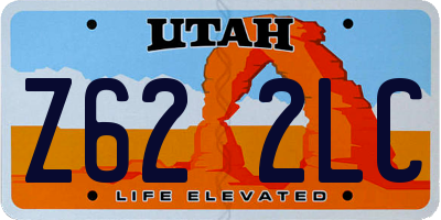 UT license plate Z622LC