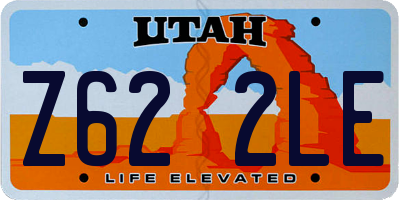 UT license plate Z622LE
