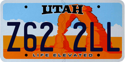UT license plate Z622LL