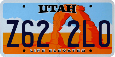 UT license plate Z622LO