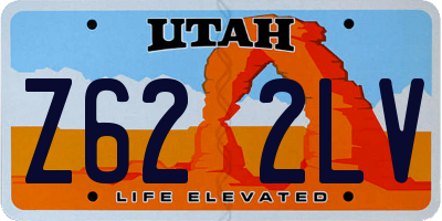UT license plate Z622LV