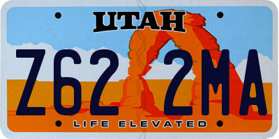 UT license plate Z622MA