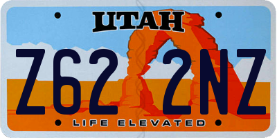 UT license plate Z622NZ