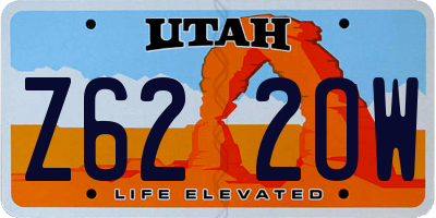UT license plate Z622OW