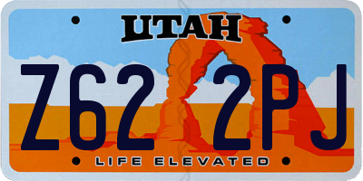 UT license plate Z622PJ
