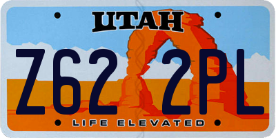 UT license plate Z622PL