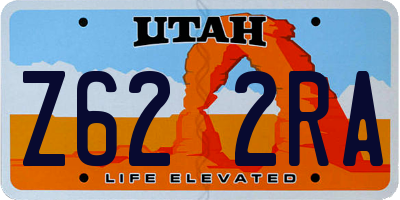 UT license plate Z622RA