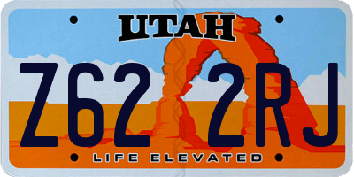 UT license plate Z622RJ