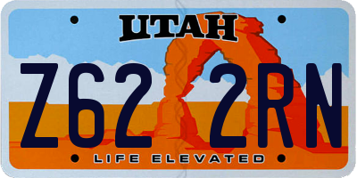 UT license plate Z622RN