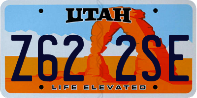 UT license plate Z622SE