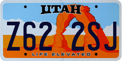 UT license plate Z622SJ