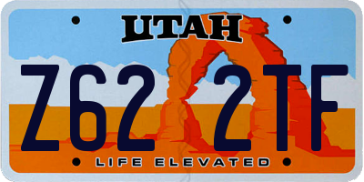 UT license plate Z622TF