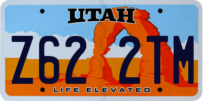UT license plate Z622TM