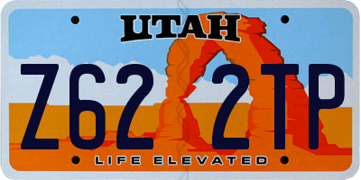 UT license plate Z622TP