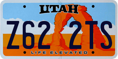 UT license plate Z622TS