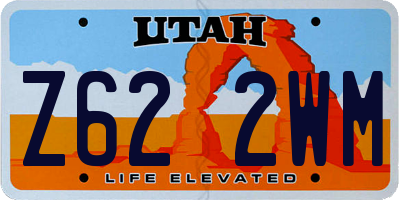 UT license plate Z622WM