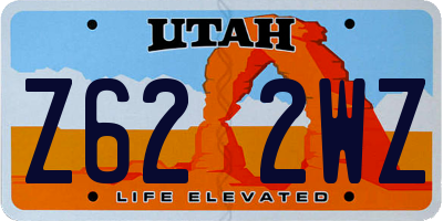 UT license plate Z622WZ