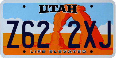 UT license plate Z622XJ