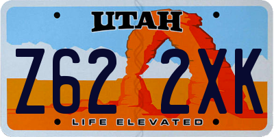 UT license plate Z622XK