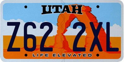 UT license plate Z622XL