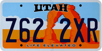 UT license plate Z622XR
