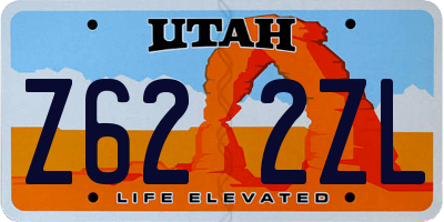 UT license plate Z622ZL
