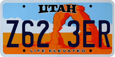 UT license plate Z623ER