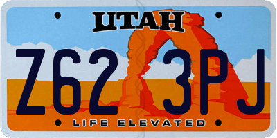 UT license plate Z623PJ