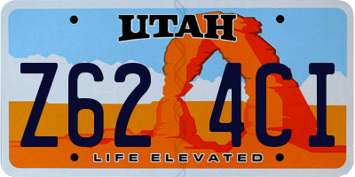 UT license plate Z624CI