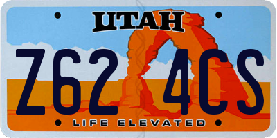 UT license plate Z624CS